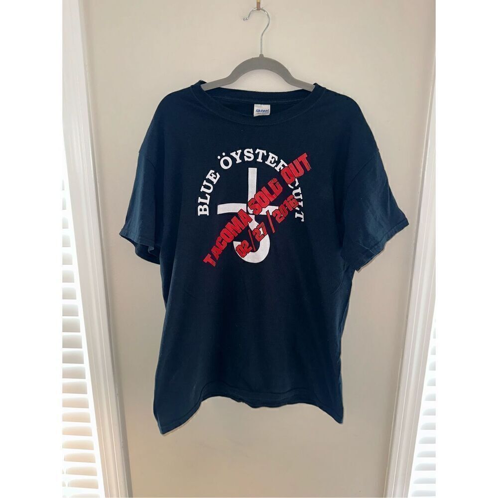 Blue Oyster Cult 2016 Tshirt Black Gildan Large Black